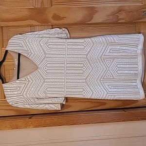 White sequin dress